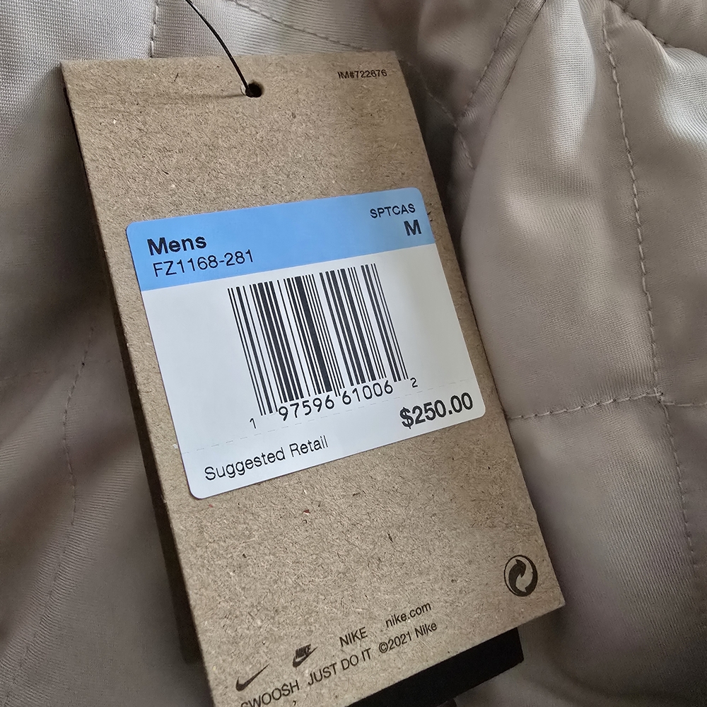 Nike Men's Tan Bomber Jacket - Picture 10 of 10